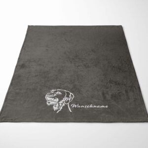 Alternative view of Fleecedecke Vizsla Drathhaar personalisiert