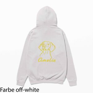 Alternative view of Hoodie mit Stick Vizsla Kurzhaar personalisiert