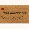 Personalisierte Kokos Fußmatte Willkommen bei